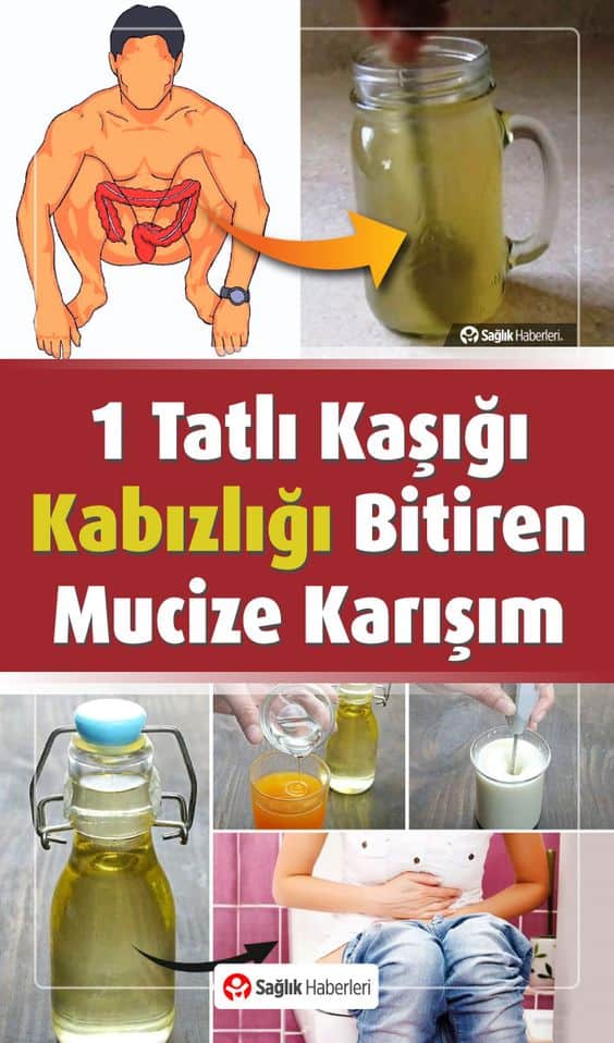 1 Tatlı Kaşığı Kabızlığı Bitiriyor!